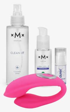 Klaviyo-Clean-it Nona Couples Vibrator - med glidecreme & rengøring