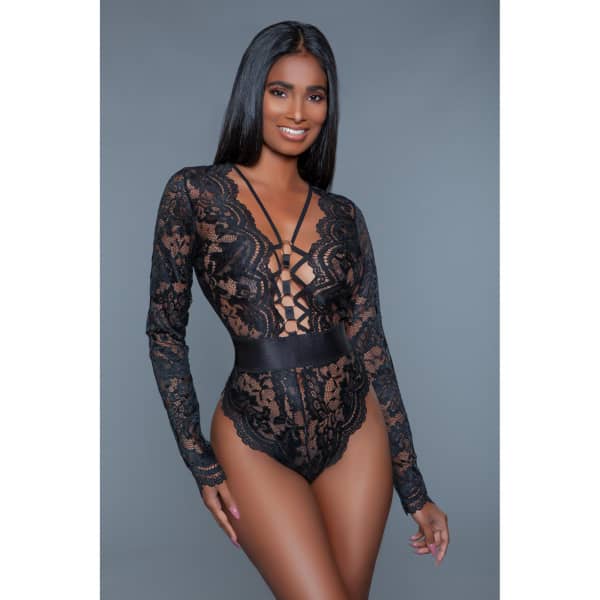 BeWicked Ramona Bodysuit Black L