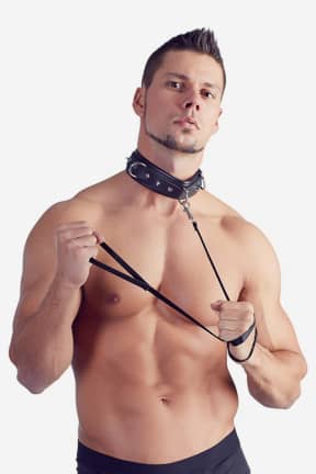 BDSM Collar With Leash Men