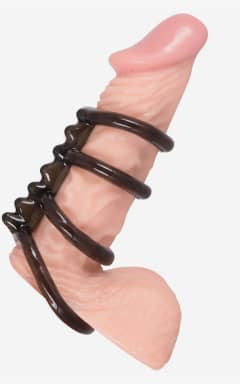 Sexlegetøj til par Cock And Testicle 4 Rings