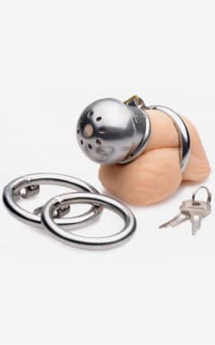 For mænd Exile Deluxe Lockable Chastity Cage