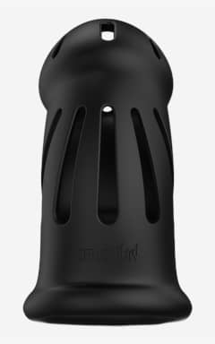 Nyheder Model 27 Ultra Soft Silicone Chastity Cage Black