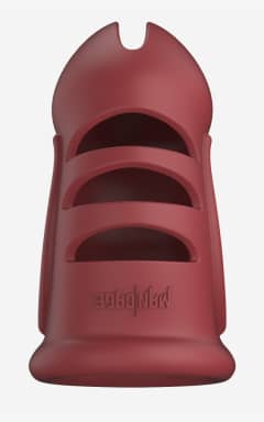 Nyheder Model 28 Ultra Soft Silicone Chastity Cage Red