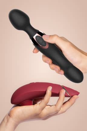 Valentines Day Womanizer Premium 2 Bordeaux Duo Pleasure Black