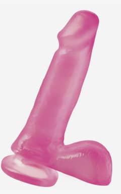 Dildo Basix Rubber 6 Inch Dong With Suction Cup Pink