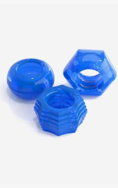 For mænd Classix Deluxe Cock Ring Set Blue