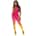 Ombre Footless Bodystocking Pink