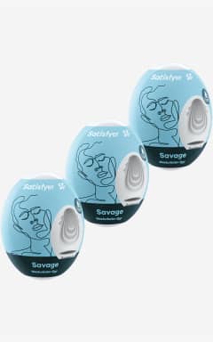 For mænd Satisfyer Masturbator Egg Set Of 3 Savage