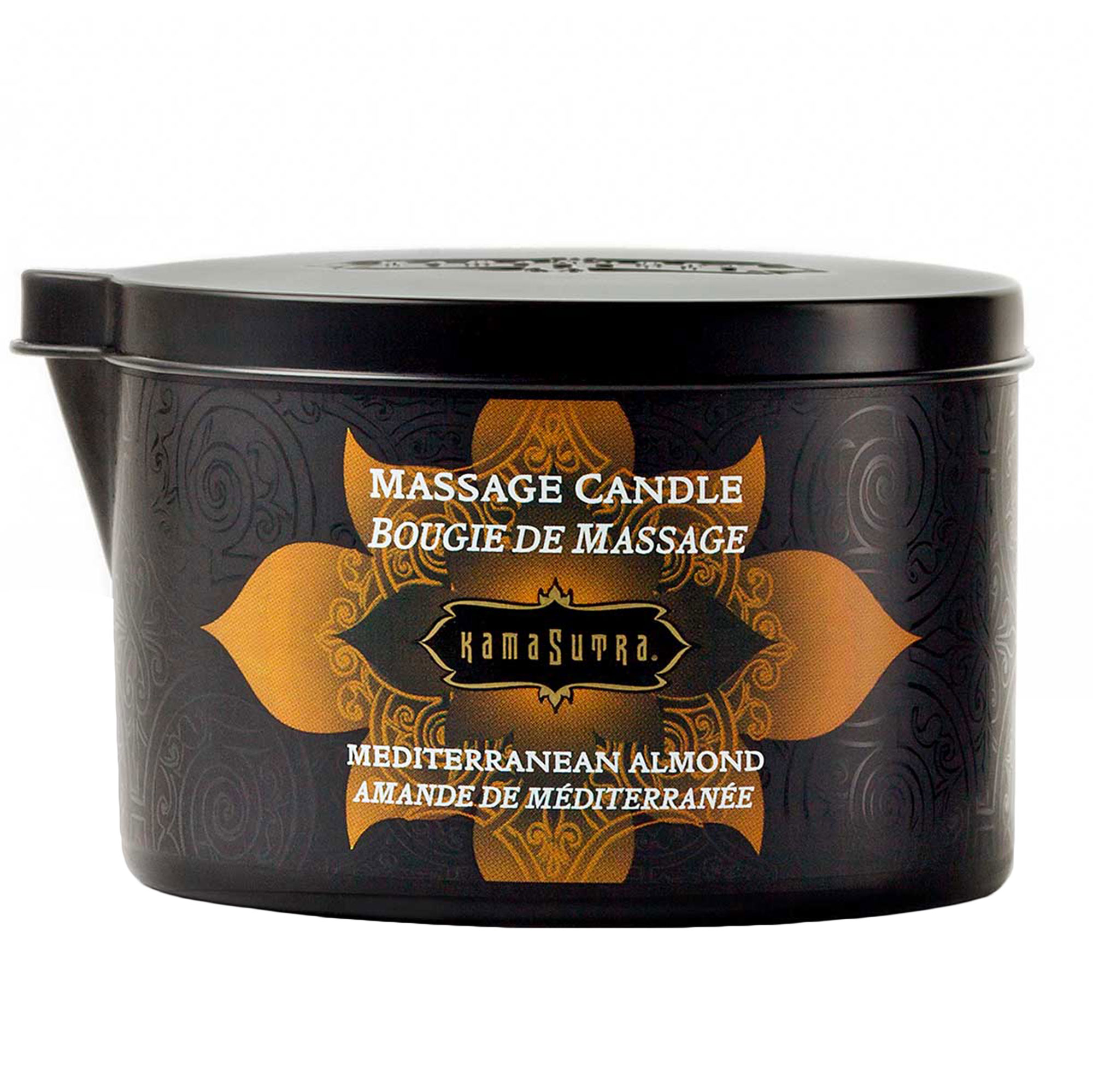 Brug Kama Sutra Massage Candle Mediterranean Almond til en forbedret oplevelse